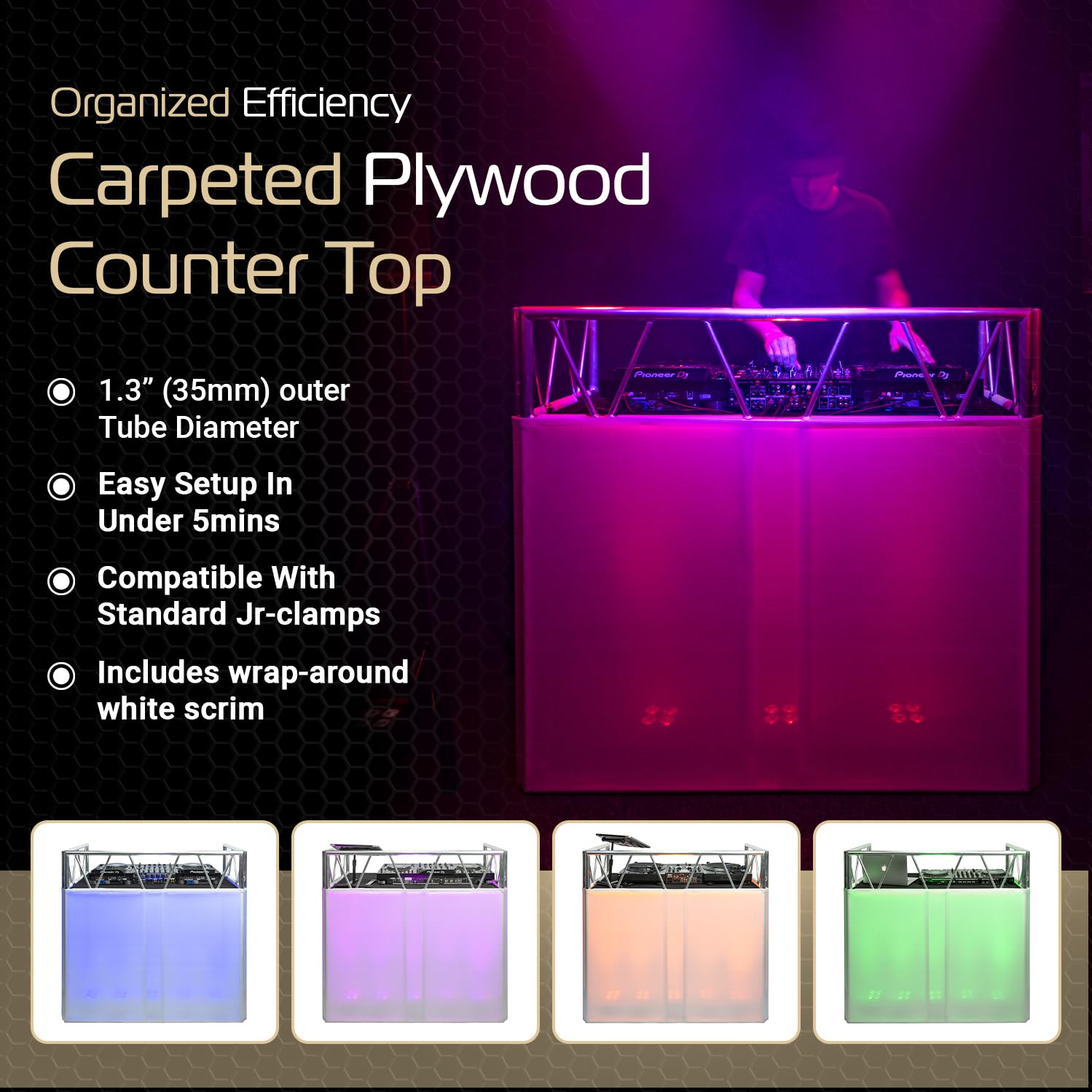 Headliner ホワイトスクリム インディオ DJブース専用 Amazon.com: Headliner Indio DJ Booth (HL30020) : Automotive